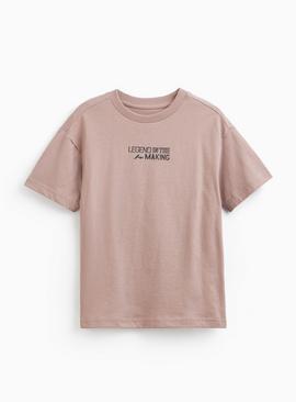 Pink Legend Graphic Print T-Shirt