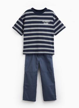 The Striped T-Shirt & Trousers Set