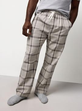 Grey Check Printed Pyjama Bottoms
