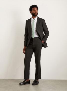 BURTON Charcoal Tailored Fit Essential Suit Trousers