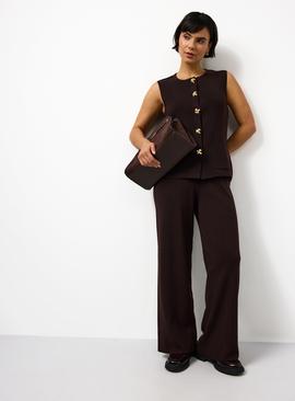 Seam Detail Co-ord Wide Leg Trousers