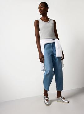 Light Denim Barrel Co-ord Jeans