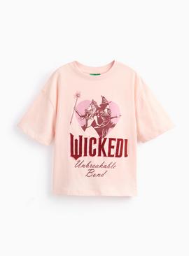 Pink Relaxed Fit Wicked Graphic T-Shirt