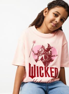 Pink Relaxed Fit Wicked Graphic T-Shirt