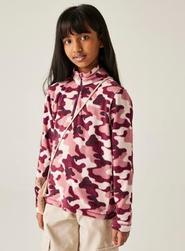 REGATTA Hot Shot II Half Zip Fleece Pink