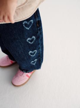 Pink Tonal Retro Court Trainers