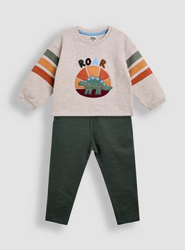 JOJO MAMAN BÉBÉ 2 Piece Drop Shoulder Sweatshirt And Leggings Set