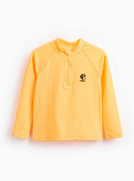 Orange Long Sleeve Rash Vest