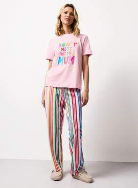 Pink Mother's Day Print Pyjamas