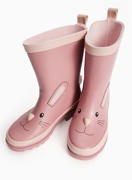 Pink Bunny Wellies