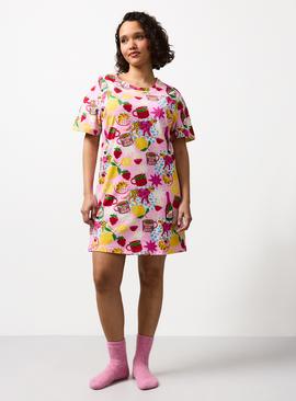 Pink Mother's Day Print Sleep Tee