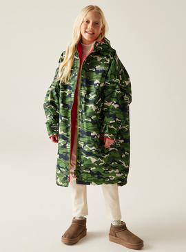 REGATTA Junior Unisex Waterproof Robe Camo