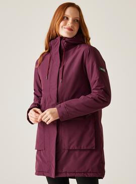 REGATTA Sabinka Fur Trimmed Waterproof Parka Jacket Purple