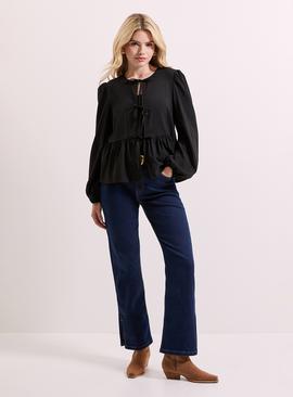 DOROTHY PERKINS Tie Front Long Sleeve Blouse