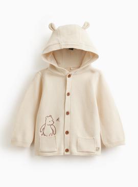 Cream Winnie The Pooh Hooded Cardigan