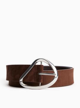 The Chocolate Faux Suede Belt
