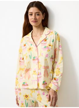 Mini Me Yellow Easter Print Traditional Pyjamas