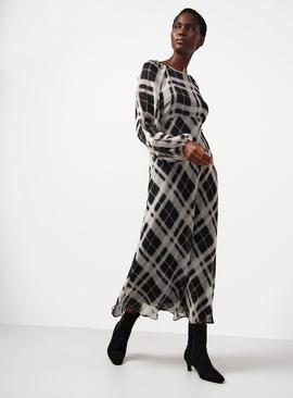 Mono Check Midaxi Tea Dress