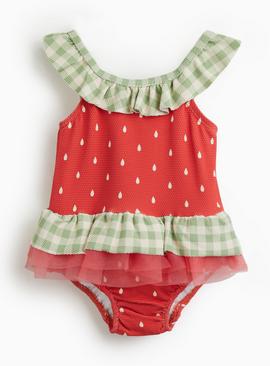 Novelty Strawberry Swimsuit Costume