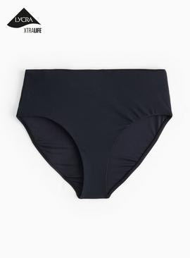 Black Full Brief Bikini Bottoms