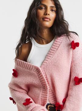 SIMPLY BE Chunky 3D Bow Cardigan