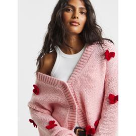 SIMPLY BE Chunky 3d Bow Cardigan