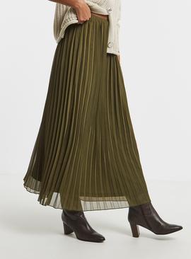 SIMPLY BE Pleated Chiffon Midaxi Skirt