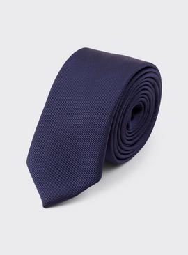 BURTON Navy Slim Tie One Size