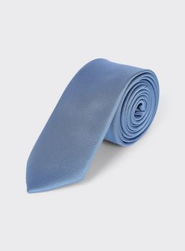 BURTON Light Blue Slim Tie One Size
