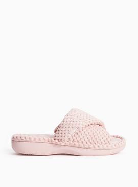 Popcorn Pink Cupsole Slippers