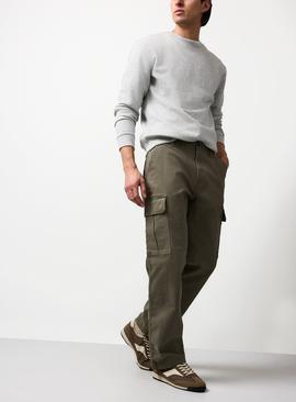 Straight Leg Cargo Trousers