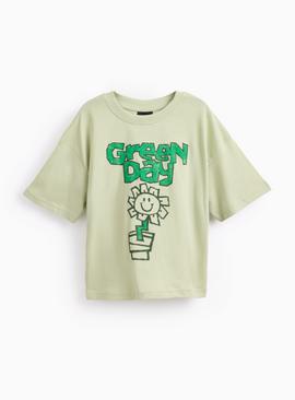 Green Green Day Band Graphic T-Shirt
