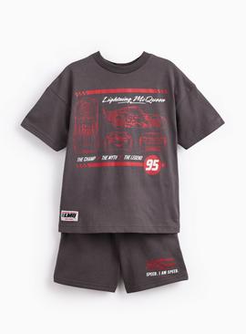 Black Lightning McQueen T-Shirt & Shorts Set