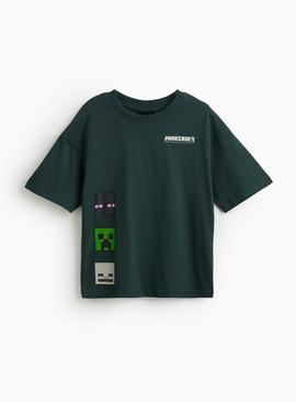 Green Minecraft Graphic T-Shirt