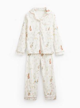 Mini Me White Peter Rabbit Print Traditional Pyjamas