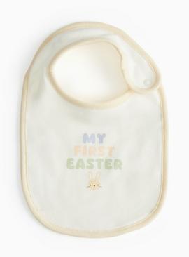 My First Easter Slogan Bib One Size