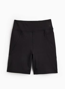 REAKTIV Black Fitted Active Shorts