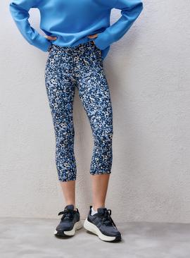 REAKTIV Floral Print Everyday High-Waisted Cropped Legging