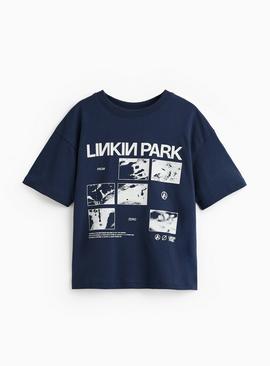Navy Linkin Park Graphic T-Shirt