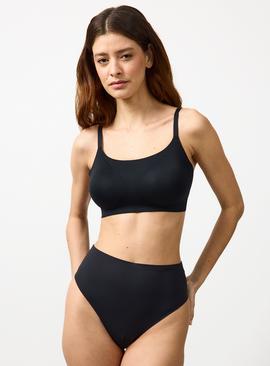Flexform™ Black Bonded Scoop Neck Bralette