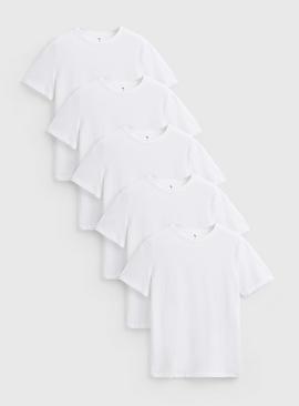 Regular Crew Neck T-Shirts 5 Pack
