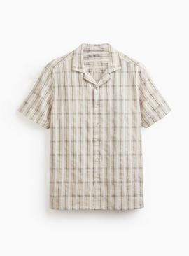 Mono Check Camp Collar Shirt