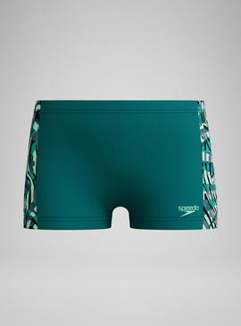 SPEEDO Boys Digital Panel Aquashort Swim Shorts