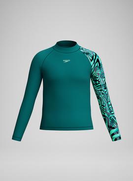 SPEEDO Boys Digital Long Sleeve Rash Top
