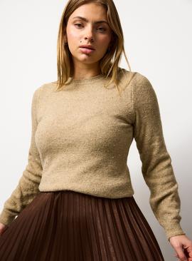 Sequin Embellished Crew Neck Jumper