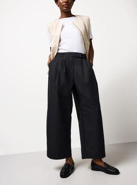 Pleated Wide Leg Trousers