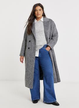 SIMPLY BE Midaxi Brushed Faux Wool Coat
