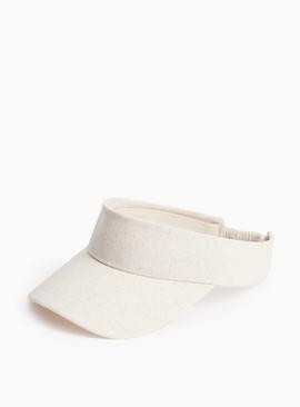Neutral Linen Visor Cap One Size