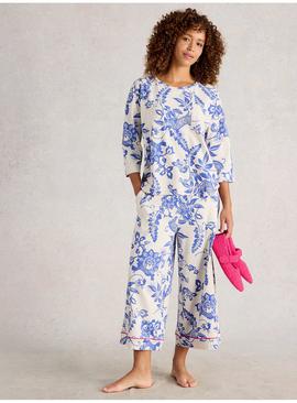 WHITE STUFF Mia Printed Boxy T Shirt