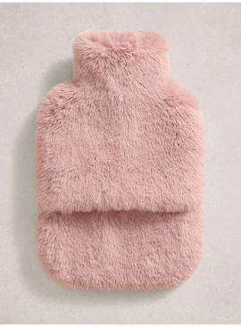 WHITE STUFF Faux Fur Hot Water Bottle One Size